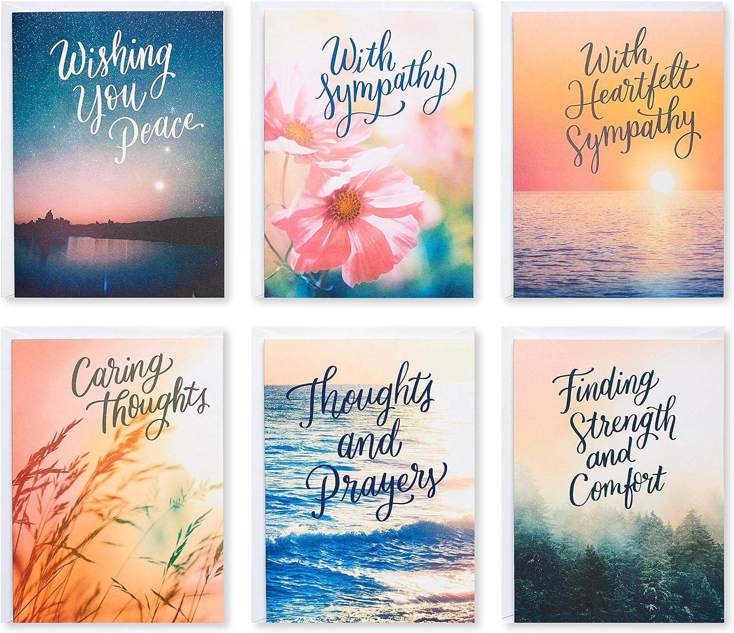 American Greetings Sympathy Card Assortment, Nature (48-Count)