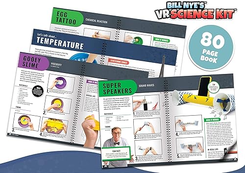 Miniatura 6 de Abacus Brands Bill Nye's VR Science Kit - Virtual Reality Kids Science Kit, Book and Interactive STEM Learning Activity Set (Full Version - Includes