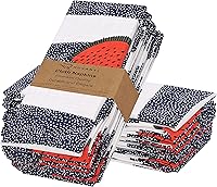 Vista 17 de RUVANTI Juego de 12 servilletas de algodón 100%, 20 x 20 pulgadas, lavables, suaves, absorbentes, servilletas de algodón para fiestas, Navidad