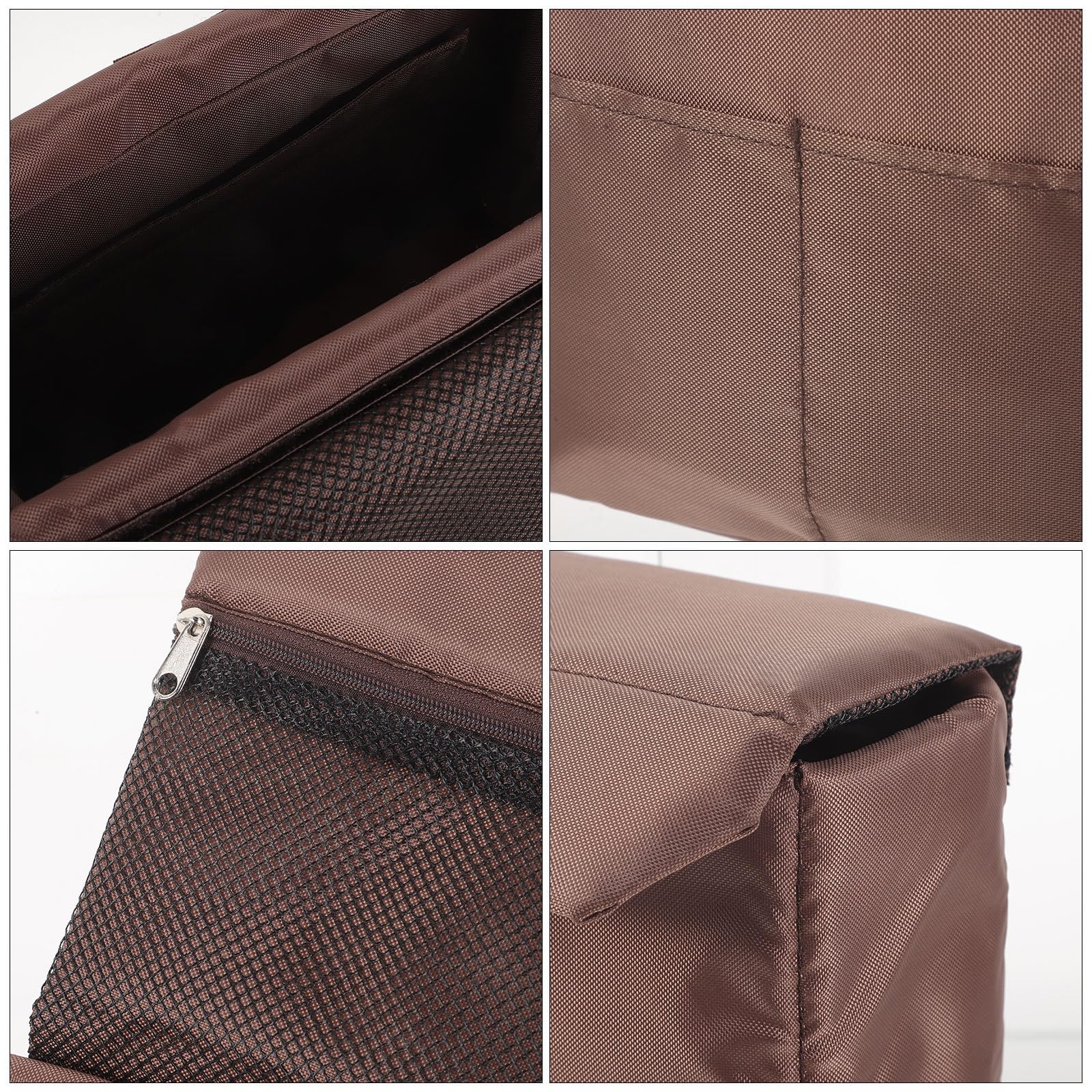 Bolsa Acolchada para Cámara de Fotos Réflex, Nylon Café | Divisor Interior, Protege el Equipo, Fácil de Limpiar, para Sesiones Interiores y Exteriores