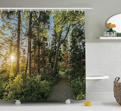 Amazon Si Fang ビーチシャワーカーテン リアルなイラスト 冷たい海岸の飛んでいる海の景色 バスルーム装飾セット フック付き 60 X 72インチ バーミリオンブルー シャワーカーテン ホーム キッチン オンライン通販