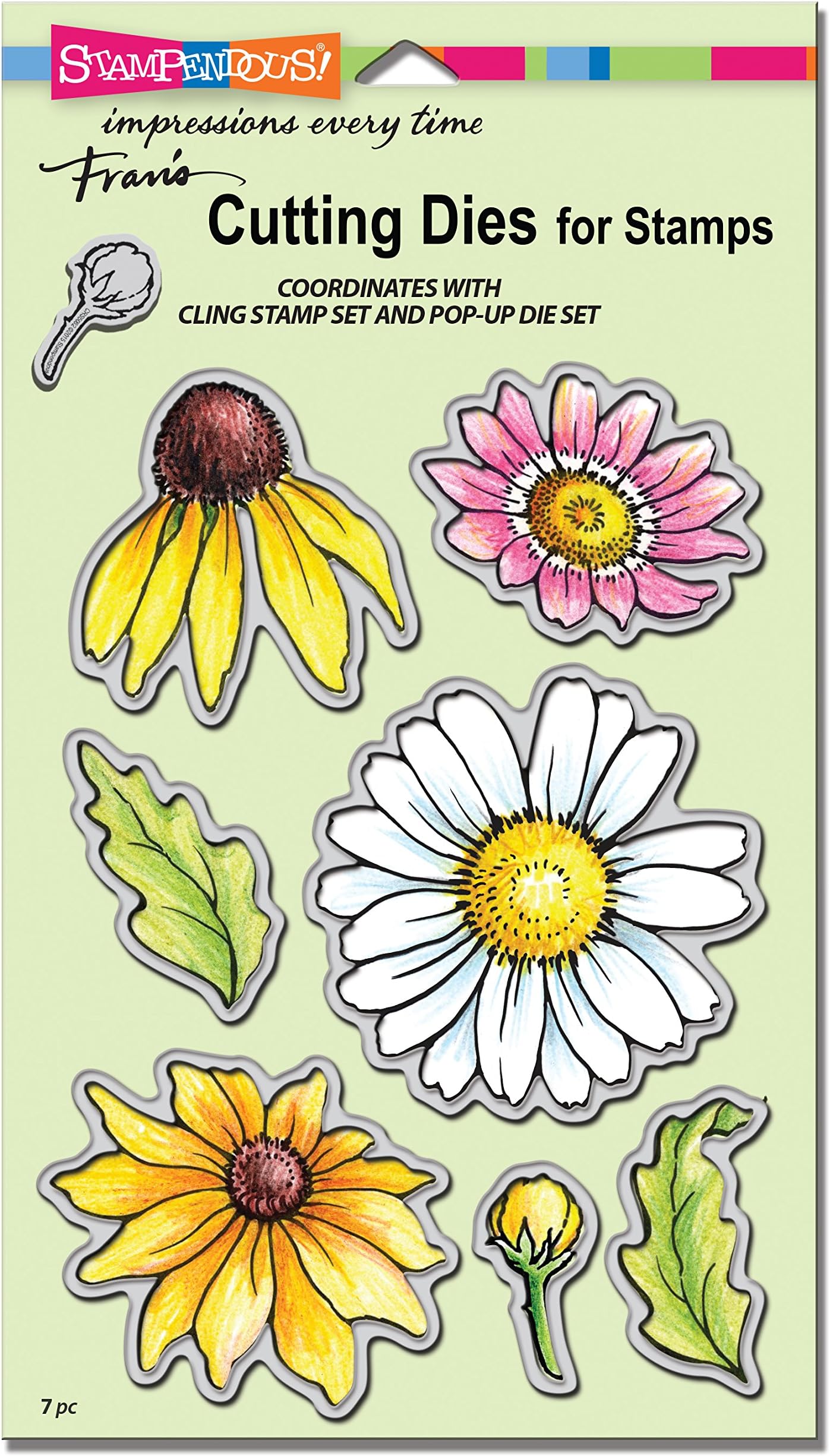 STAMPENDOUSDCS5082 Daisy Mix Die Cut Set