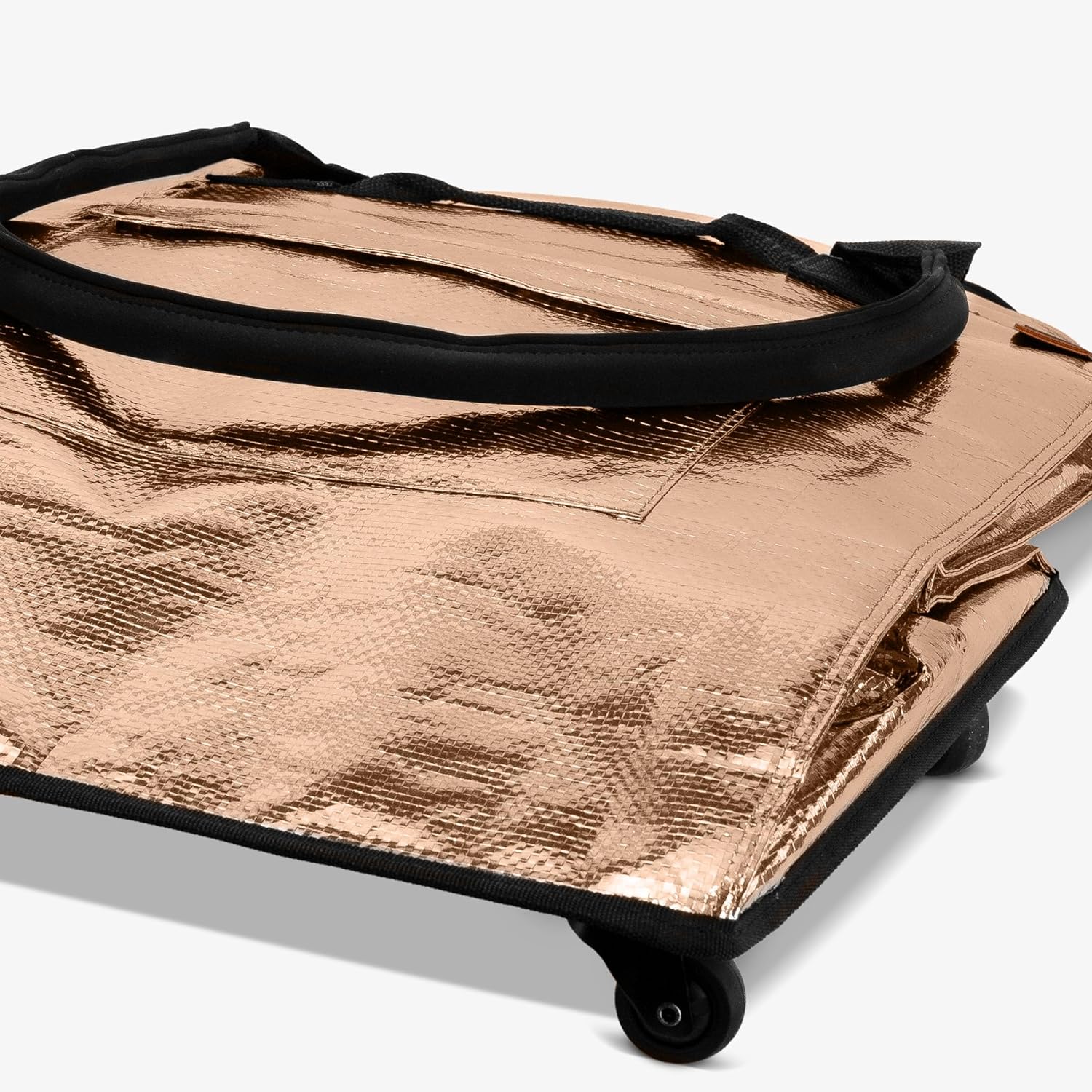 CleverMade Hauler Rolling Tote Bag, 90L Collapsible Portable Shopping Cart with Wheels for Groceries, Laundry, Organization
