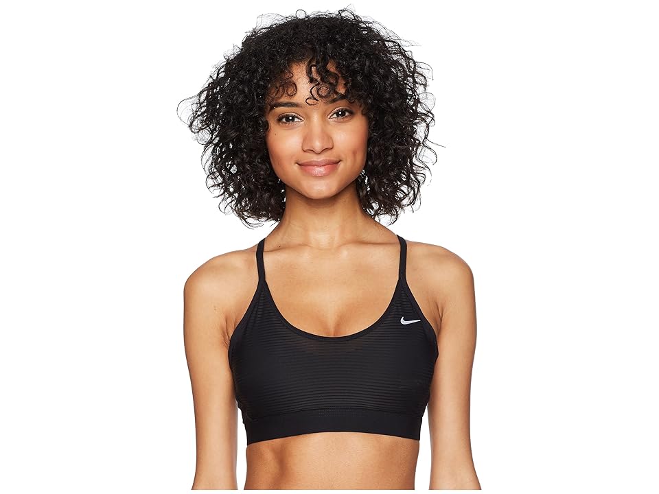 

Nike Indy Cooling Bra (Black/Black/White) Women's Bra