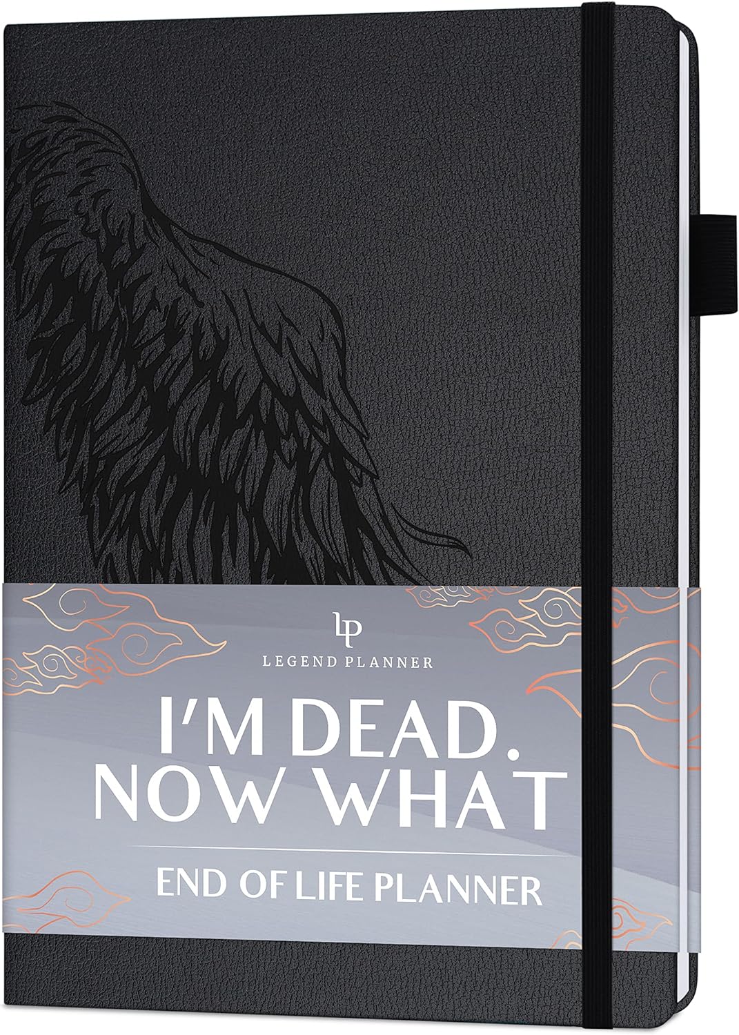 Legend End of Life Planner – When I’m Gone Workbook for Final Arrangements, Beneficiary Information, Funeral Planning, Last Wishes & Will Preparation – Final Wishes Organizer Book – 7x10” (Black)
