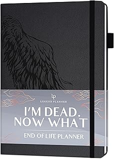 Legend End of Life Planner – When I’m Gone Workbook for Final Arrangements, Beneficiary Information, Funeral Planning, Last Wishes & Will Preparation – Final Wishes Organizer Book – 7x10” (Black)