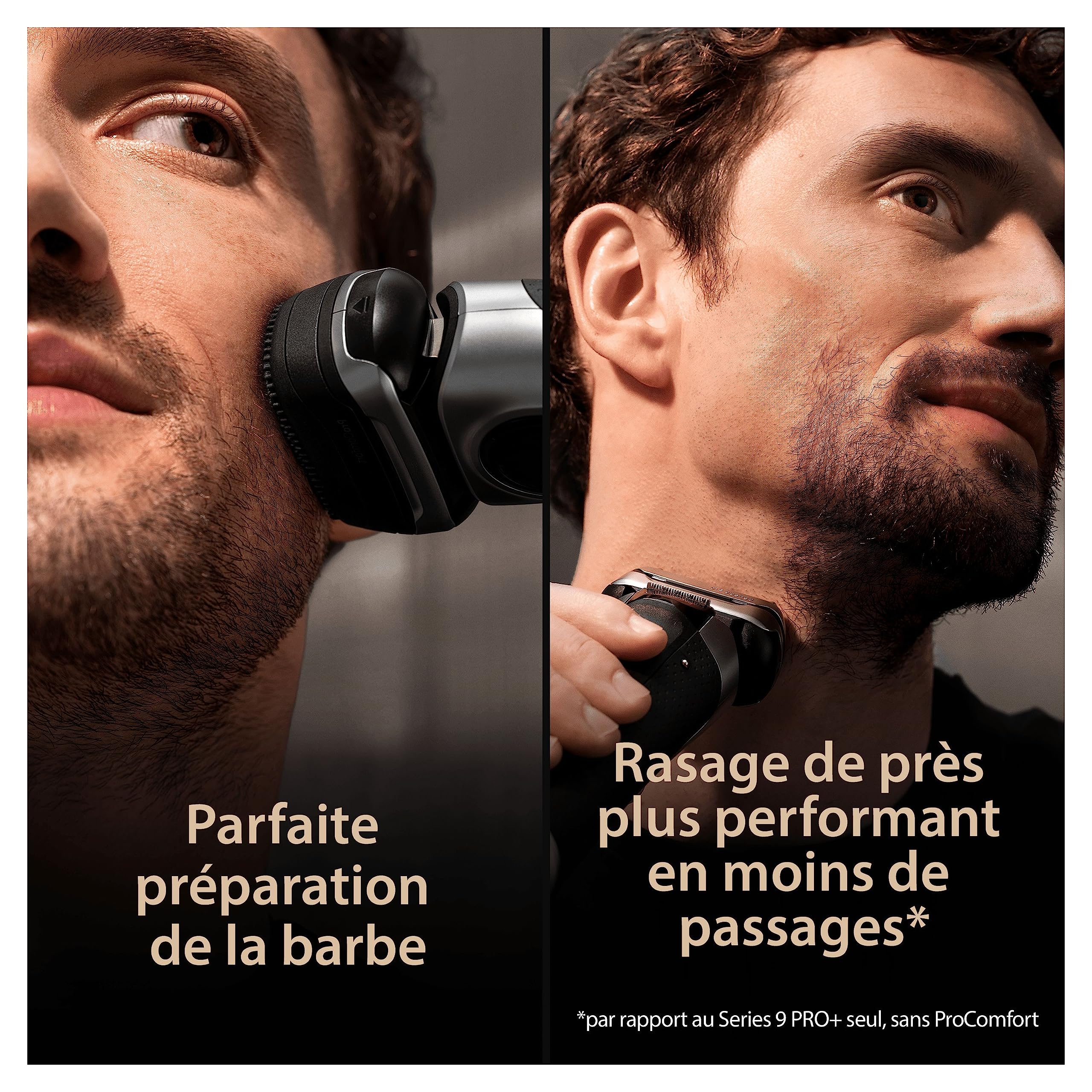 Braun Series 9 PRO+ 9597cc, Rasoir Électrique Pour Homme, Système 2-En-1 Avec Tête De Massage ProComfort Pour Pré-Rasage, Station SmartCare, Étanche, 60 Min D'autonomie, Fabriqué En Allemagne, Argent