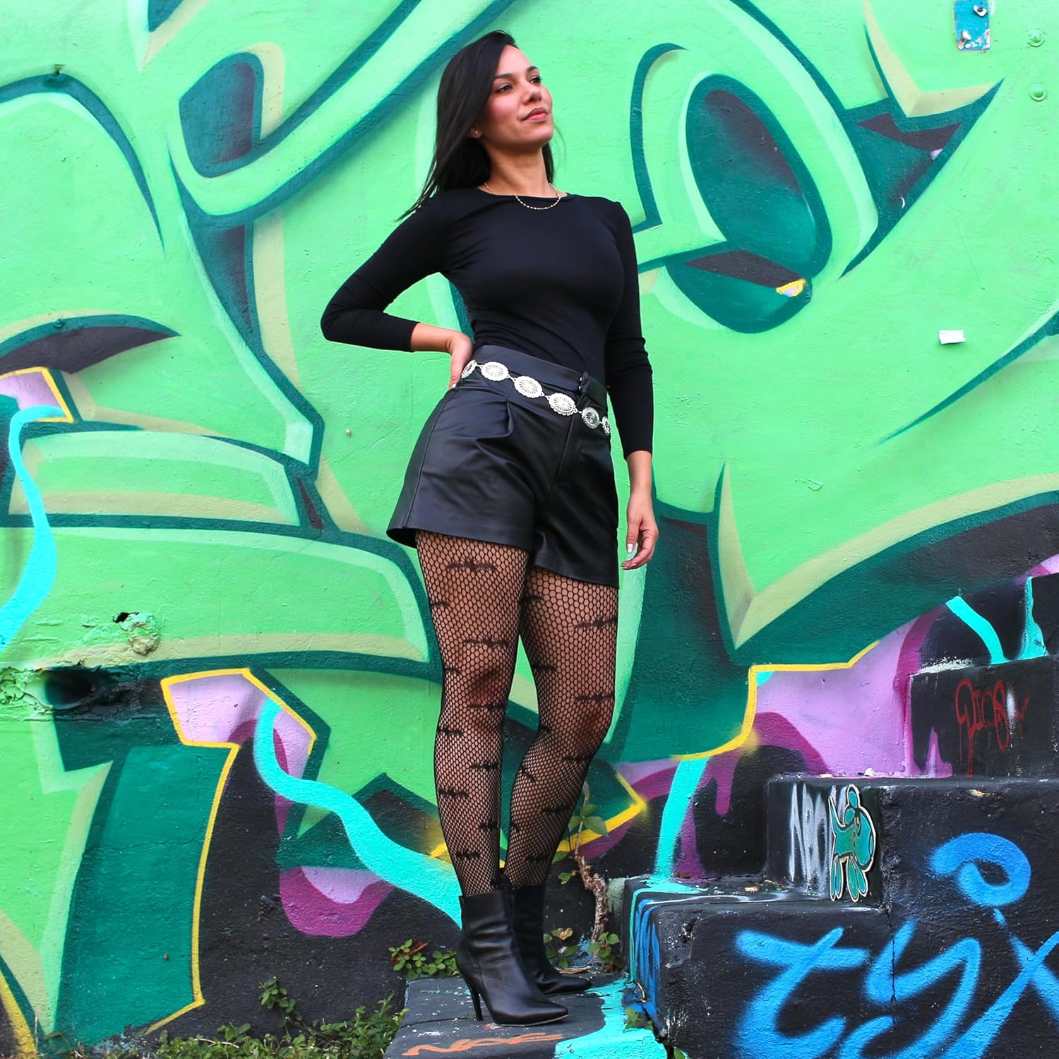 Millennials In Motion Designer Patterned Tights - Image 3