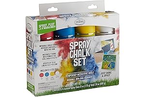 Testors Spray Chalk Primary Seasonal Kit: Chalk Spray Paint for Kids