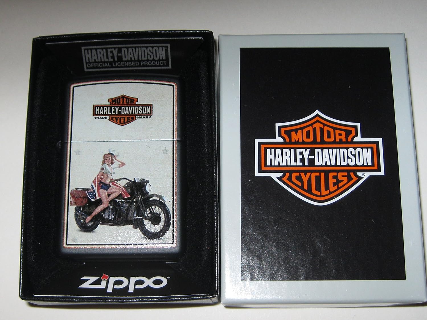 Zippo Harley US Marine Pinup