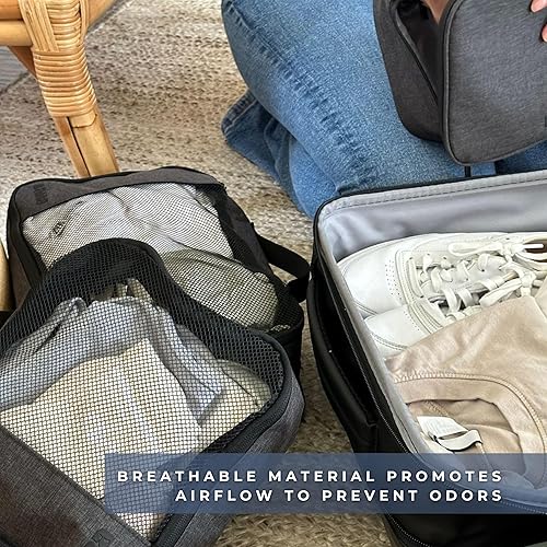 Miniatura 4 de BÄRA Maleta rígida plegable internacional con ruedas giratorias de 360 grados, resistente al agua, resistente a los impactos, cerradura aprobada por