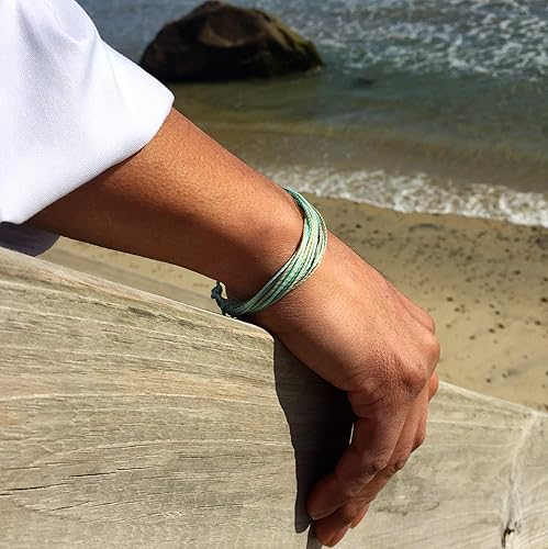 Miniatura 92 de Surfer Bracelets for Men - Handmade Surfer Rope Adjustable Friendship Bracelets - Surf String Bracelet for Couple Women Men Waterproof Beach Jewelry