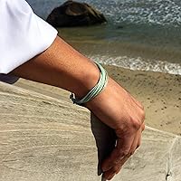 Vista 91 de Colorful Bracelet for Men and Women with Hematite Stones: Handmade Designer Adjustable Multistrand String Knotted Macrame Friendship Bracelet