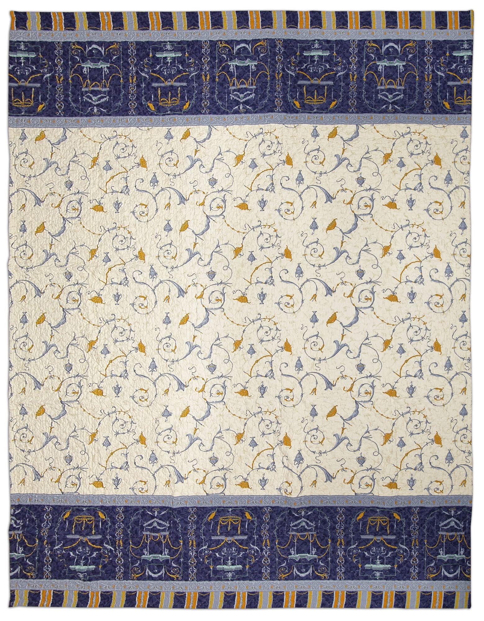Bassetti OPLONTIS Bedspread Cotton 220 x 255 cm Blue