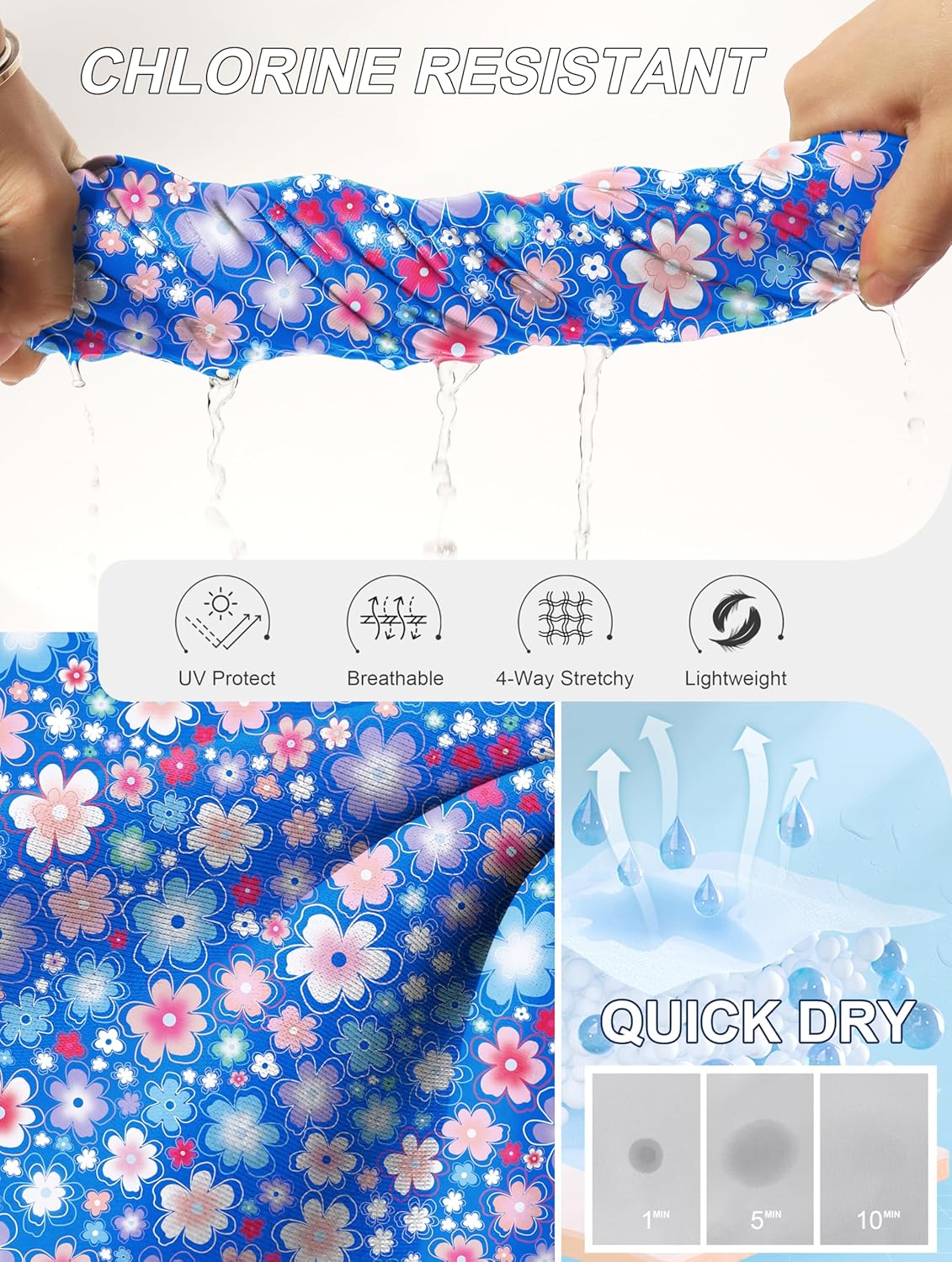 G Gradual Women's 3" High Waisted Swim Board Shorts with Pockets Quick Dry Swimsuit Bottoms Bathing Suit for Women with Liner - Image 5