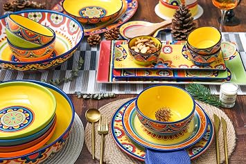 Bico Tunisian Mugs and Dinner Plates Bundle