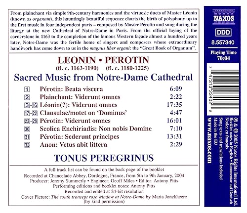 Miniatura 2 de Leonin, Perotin Sacred Music from Notre-Dame Cathedral