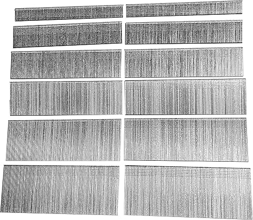 Steel Force FMX200 - Uñas Brad de calibre 18 mixtas de 5/8", 1", 1-1/4", 1-1/2", 1-3/4", 2", 200 unidades de cada tamaño, paquete de 1,200