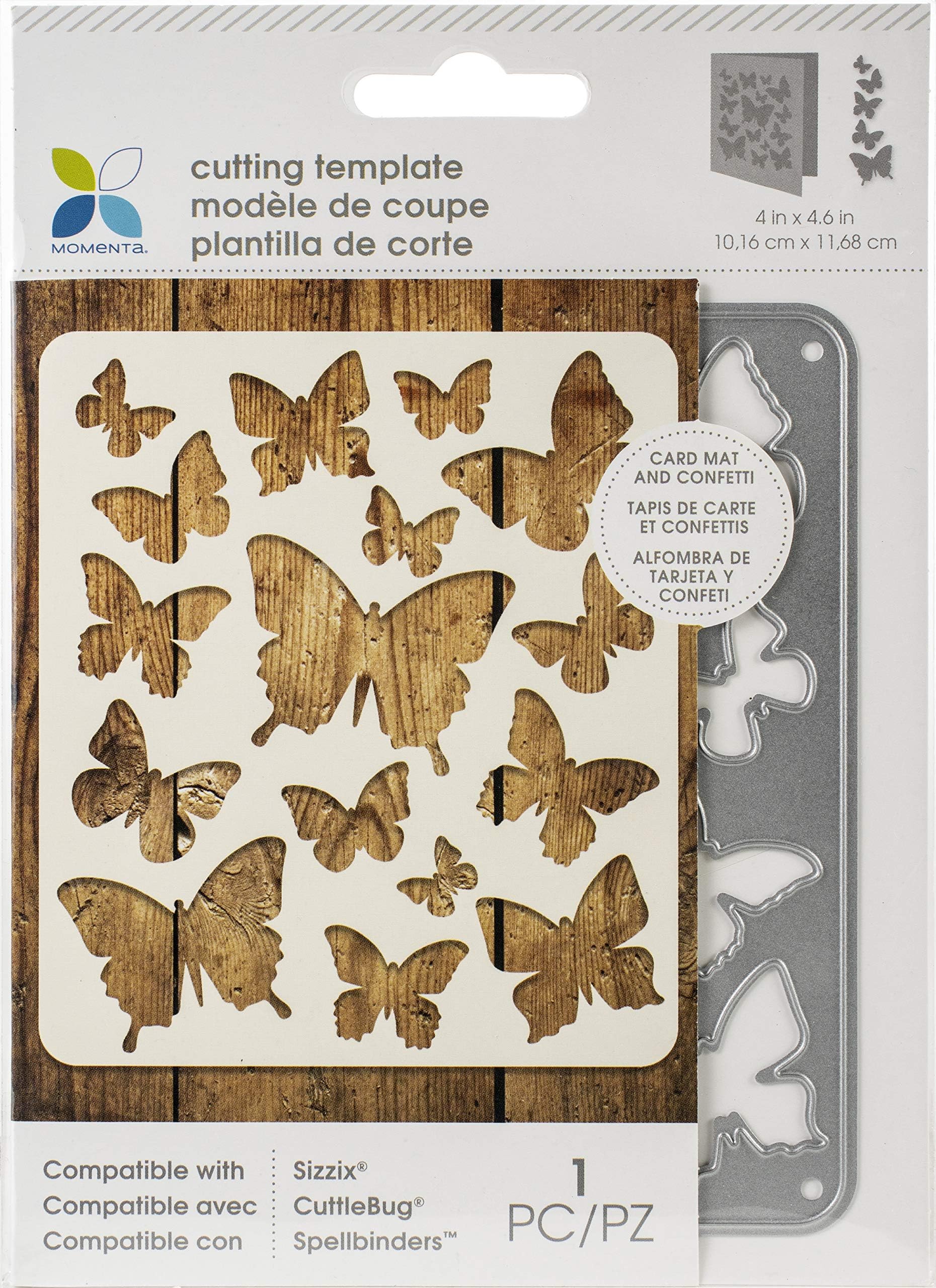 Momenta Cut & Emboss Die-Confetti Butterfly