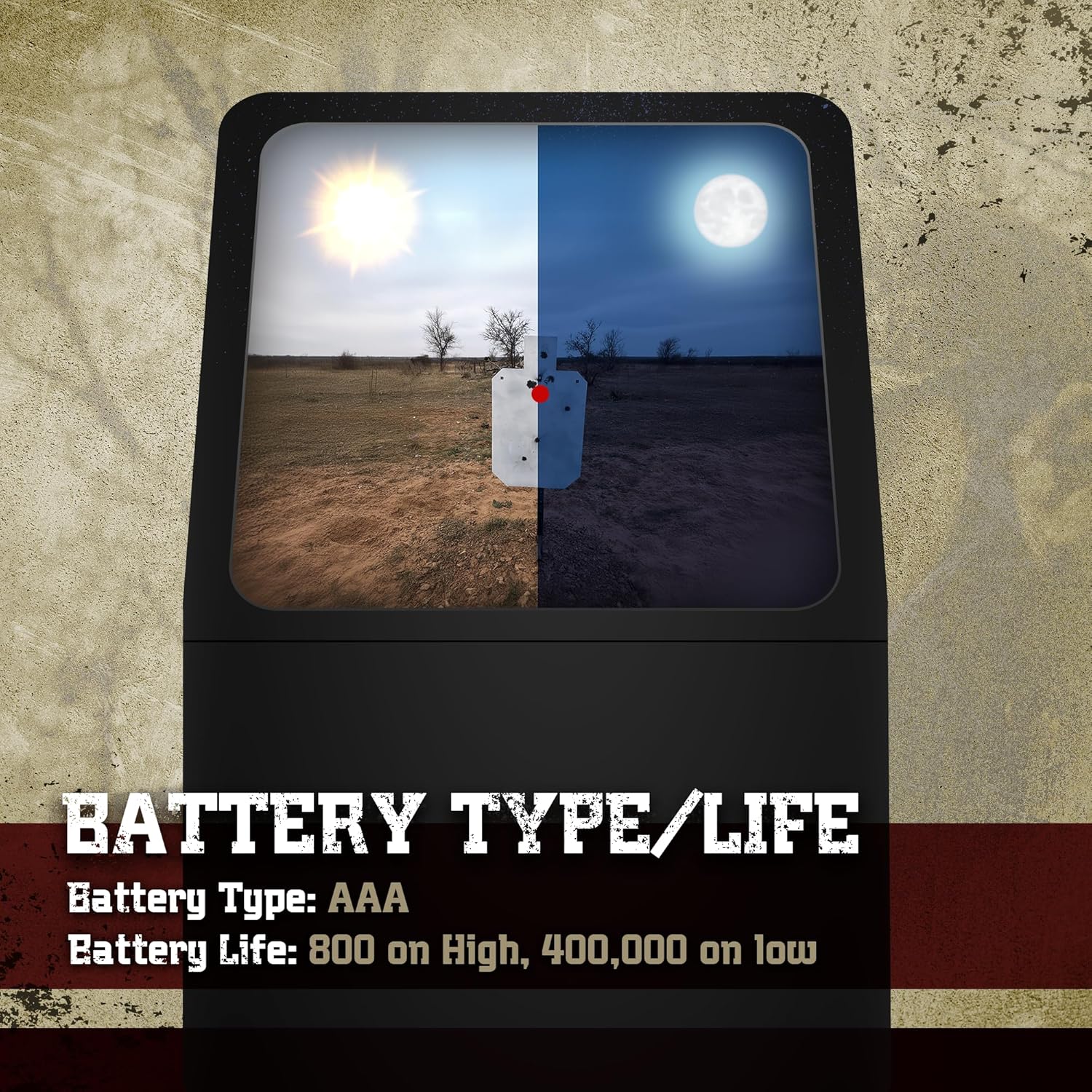 Sightmark Volta battery type and life