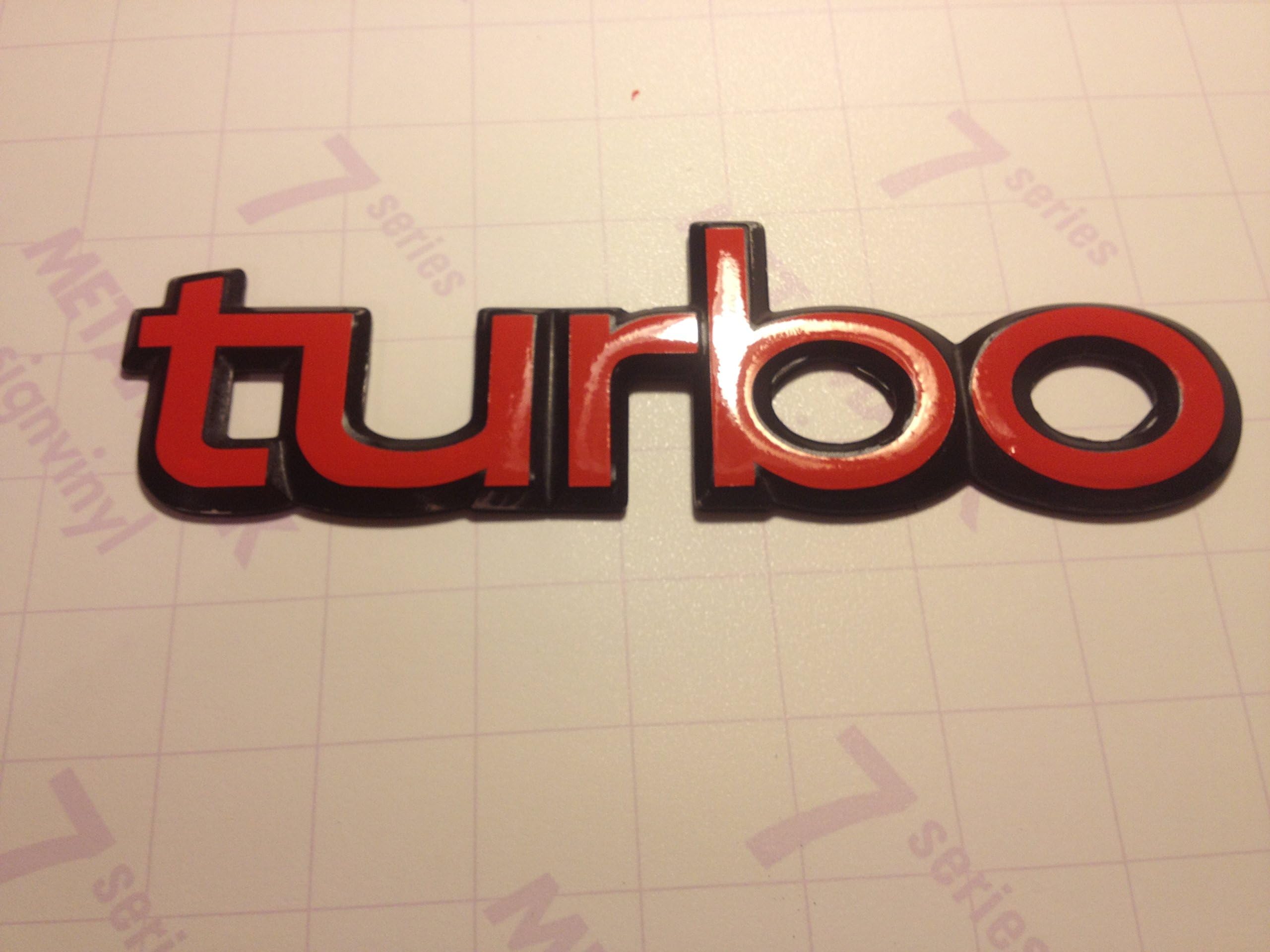 2x restoration sticker for SAAB 900 TURBO badge