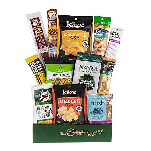 KETO SNACK BOX - Packed with Low Carb Snacks (4 G or Less), Low Sugar Snacks (2 G or Less), Gluten Free | HOLIDAY GIFT BASKETS | Independence Day Gifts | Great KETO Gift Basket for Women, Men, & College Students (12 Count)