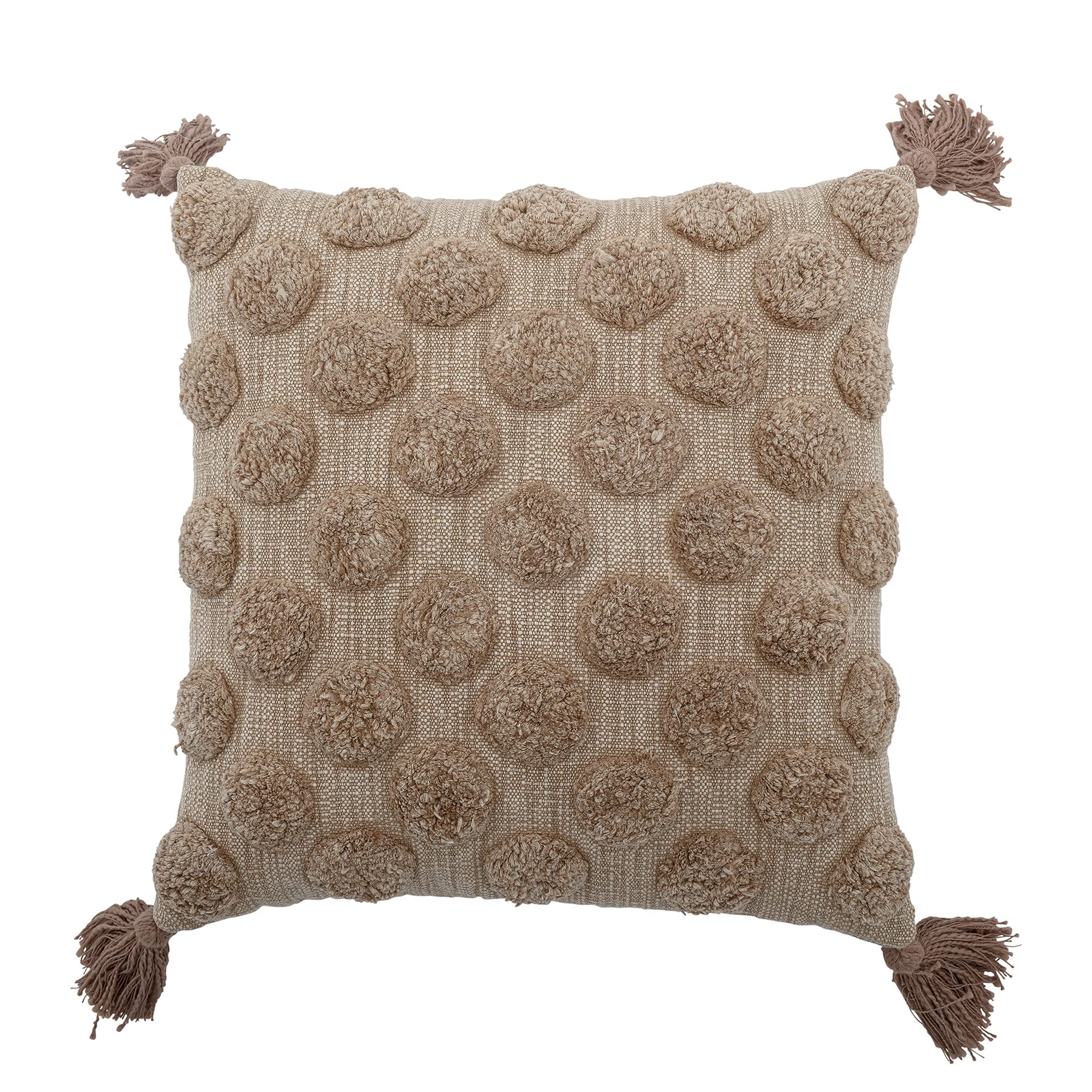 Bloomingville Kissen Binette, braun, Baumwolle