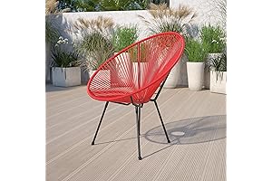 BizChair Red Papasan Bungee Lounge Chair: Comfort and Style For Your Outdoor Oasis