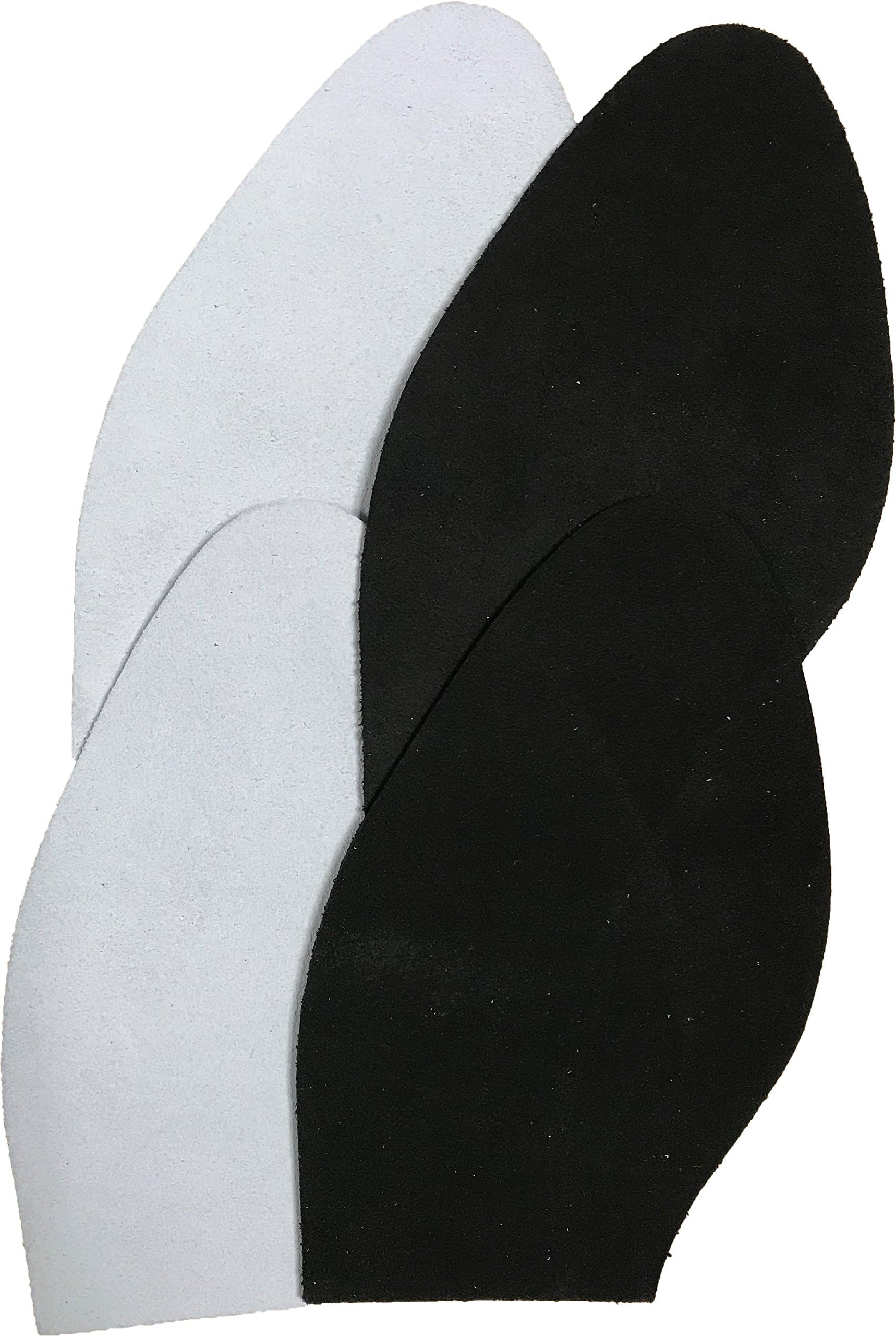 Suede Dancers Soles For WOMEN 2mm Thick Black/Grey With GLUE