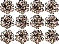 Vista 23 de The Gift Wrap Company Lazos decorativos de confeti para regalo, grandes, color blanco, paquete de 12