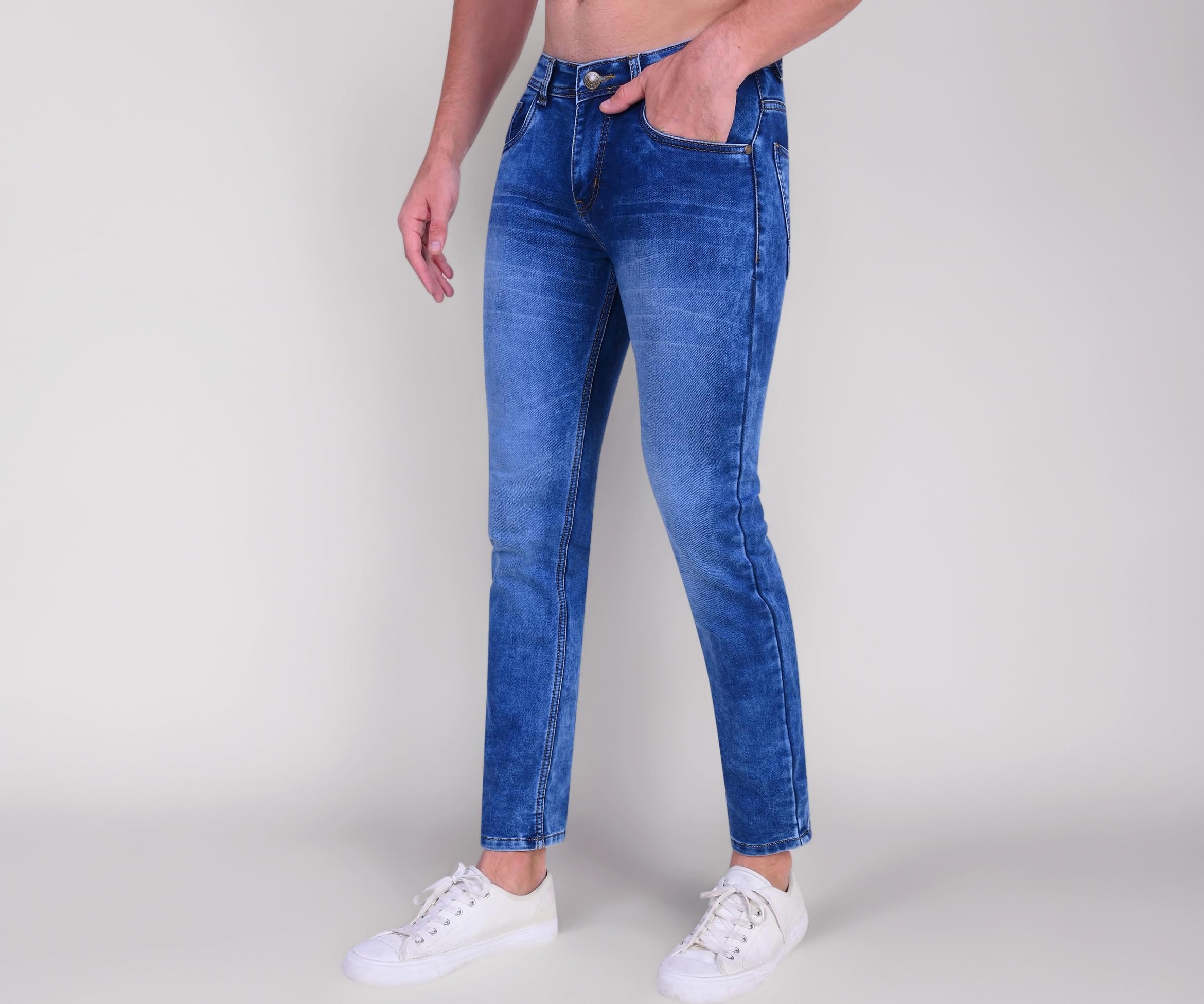 London Hills Men's Slim Fit Mid Rise Jeans Stretchable || Jeans || Regular Jeans || Jeans || Stretchable Jeans