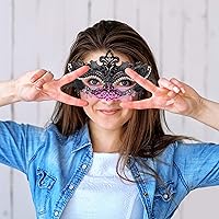 Vista 2 de Hoshin - Máscara para baile de máscaras, decoraciones de Mardi Gras, máscaras venecianas para mujer