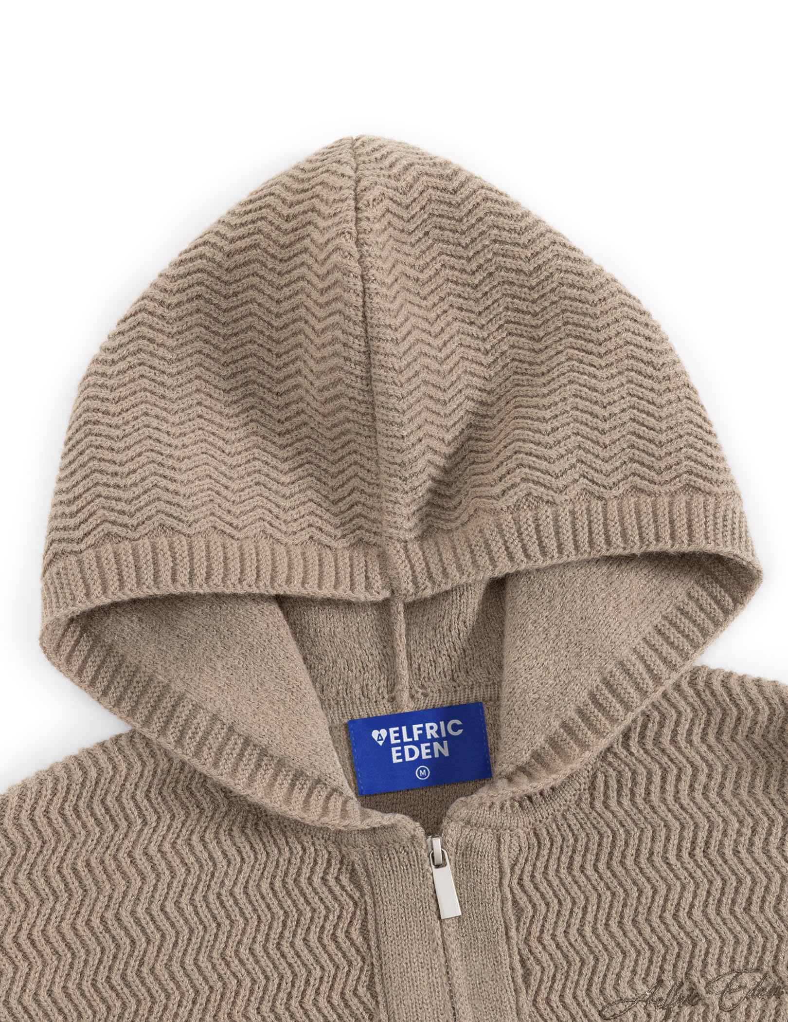 Aelfric Eden Kardigan damski zamek błyskawiczny sweter Basic Cardigan | Sweter z zamkiem błyskawicznym Sweter z dzianiny Wzór warkocz Dzianinowy Kardigan Dzianinowy Sweter Na Co Dzień Jesień Zima