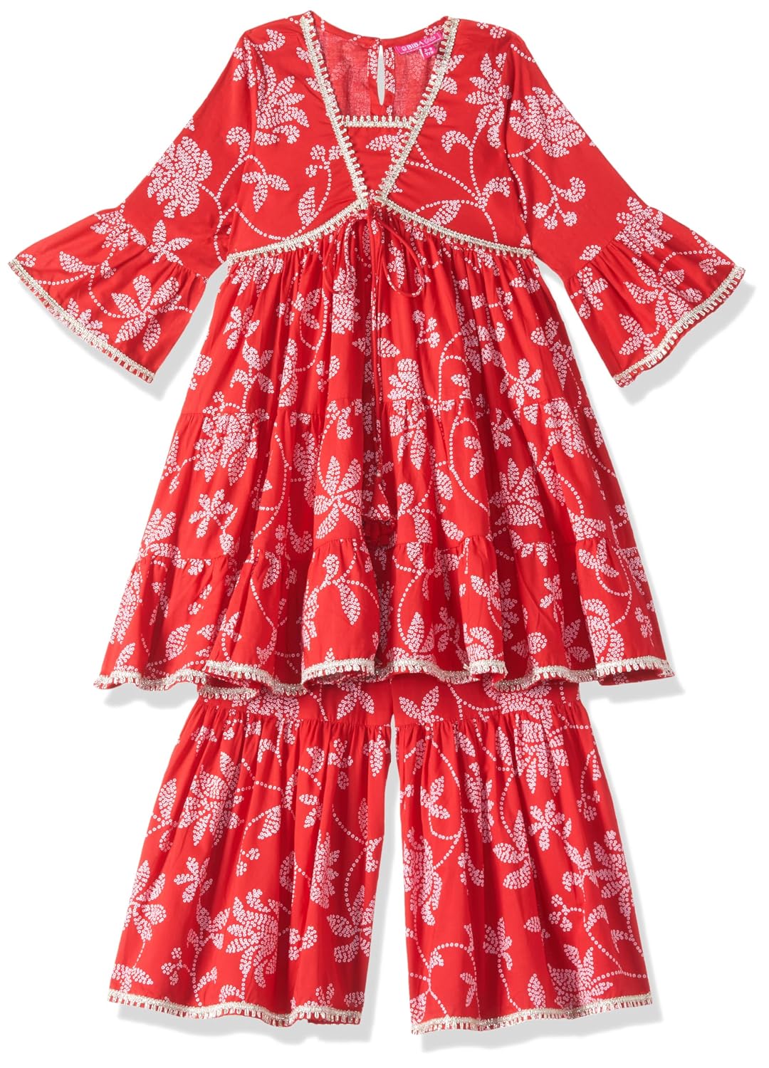 BIBA Girl Cotton Tiered Printed Suit Set - Review, Price and Buying Guide