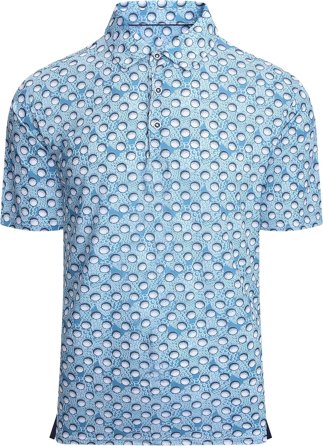 Damipow Premium Golf Shirts for Men Dry Fit Performance Polo Short Sleeve Collared Shirt