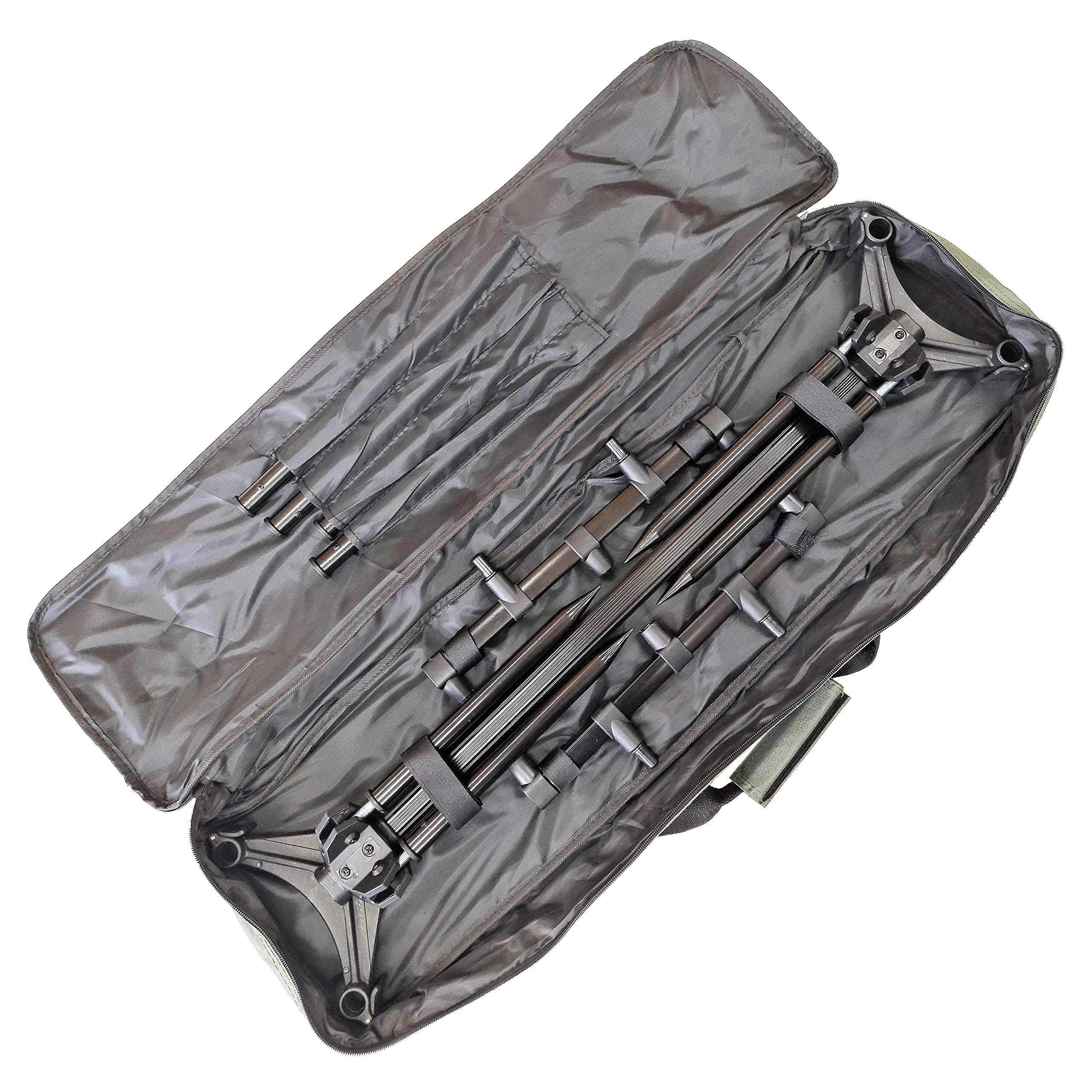 Leggero alluminio 3 canne Session-Master Pod – Corpo regolabile 81 – 132 cm con gambe fisse e borsa per il trasporto – per carpe e tutti gli esemplari generali di pesca [25-3401]