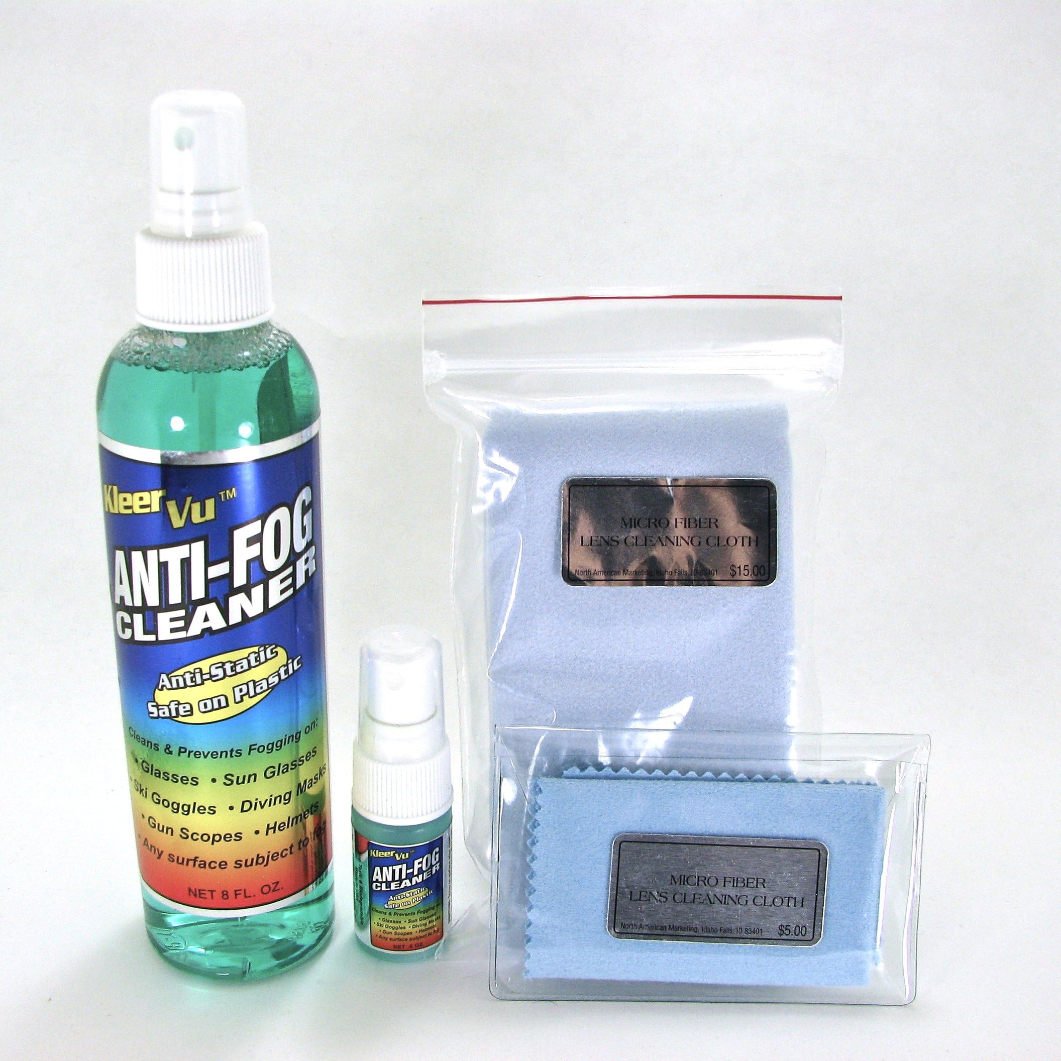 Kleer Vu Anti-Fog Cleaning Kit - 4 Item Bundle