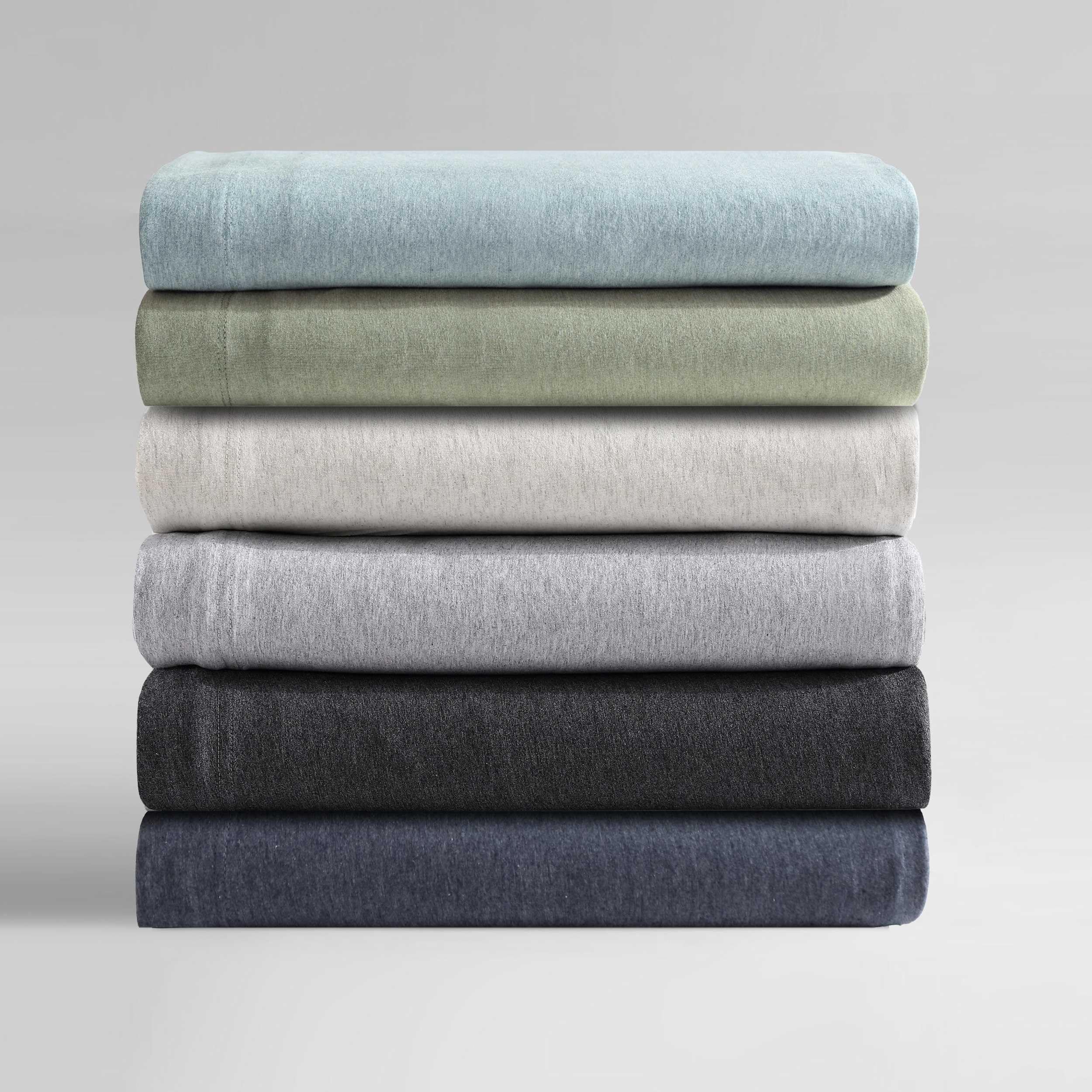Calvin Klein - Sábanas de Cama King, Juego de Ropa de Cama de Jersey de Mezcla de algodón con Bolsillos Profundos, Esenciales de Ropa de Cama súper Suaves y acogedores (algodón Moderno Aguamarina