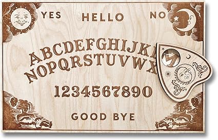 Large Classic - Wooden Spirit Board - Spirit Board - Handmade Talking Spirit Board with Wooden Planchette - Handmade Wooden Premium Quality Talking Board (Large Classic Style)