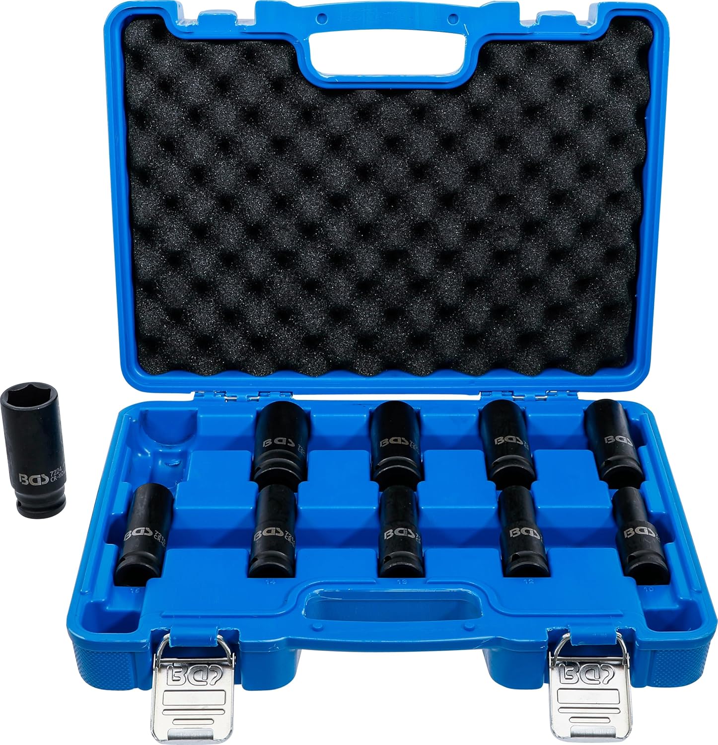 BGS 5206 | Impact Socket Set, Hexagon, deep | 12.5 mm (1/2") Drive | 10-24 mm | 10 pcs.