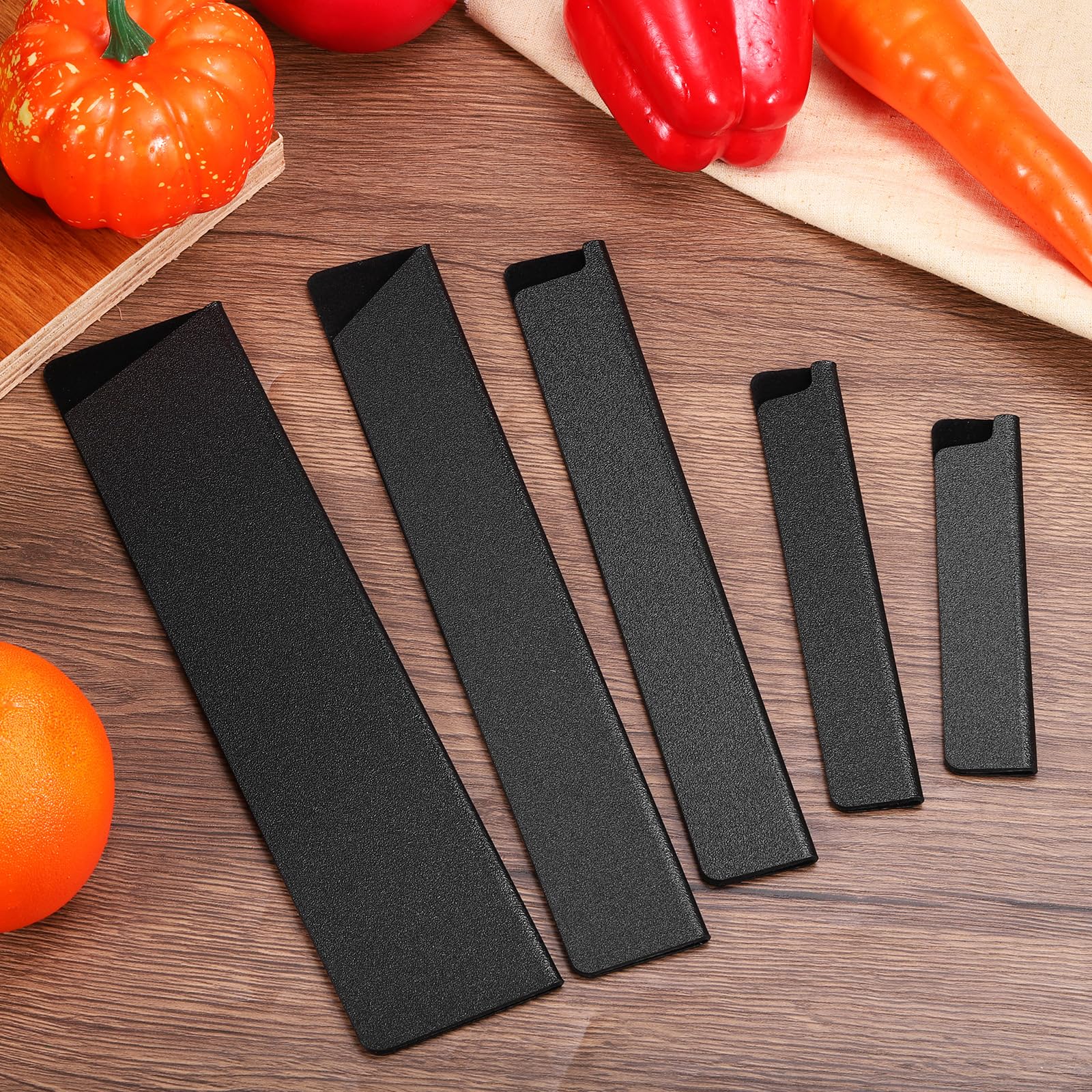 QUARKZMAN Juego de 4Pcs Protectores de Filo de Cuchillo ABS, Fundas para Cuchillos, Protector de Hoja Universal para Cuchillos de Cocina Domésticos
