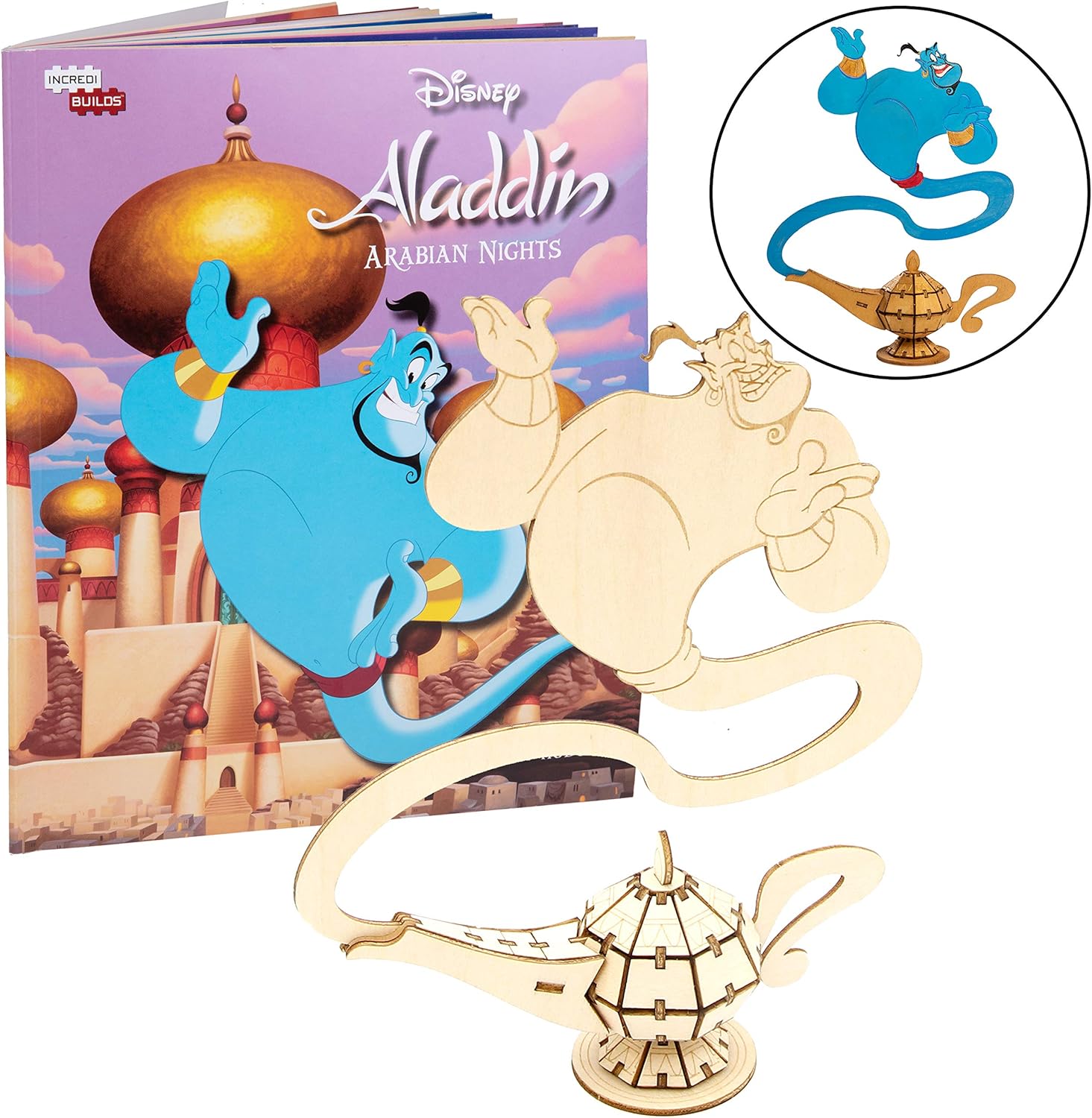Amazon Com Disney Aladdin Genie 3d Wood Puzzle Model Figure Kit 63 Pcs Build Paint Your Own 3 D Movie Toy Holiday Educational Gift For Kids Adults No Glue Amazon Com Disney Aladdin Genie 3d Wood Puzzle Model Figure Kit 63 Pcs Build Paint Your Own 3 D Movie Toy Holiday Educational Gift For Kids Adults No Glue