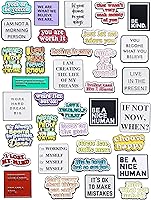Kajaia 35PCS Enamel Lapel Pins Bulk - Funny Motivational Brooch Pins for Backpacks, Clothes, Teens & Gifts