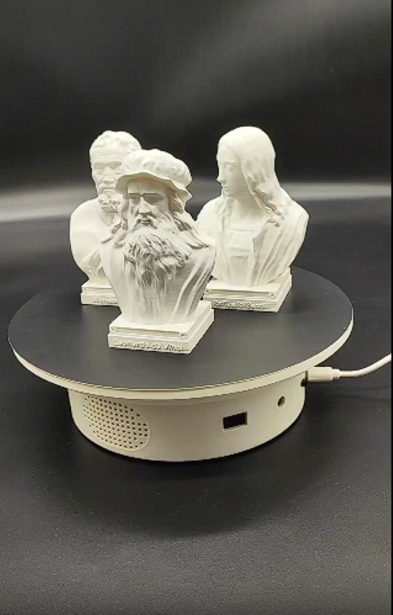 Estatua Cabeza Leonardo da Vinci 4 in Alto miniatura 7