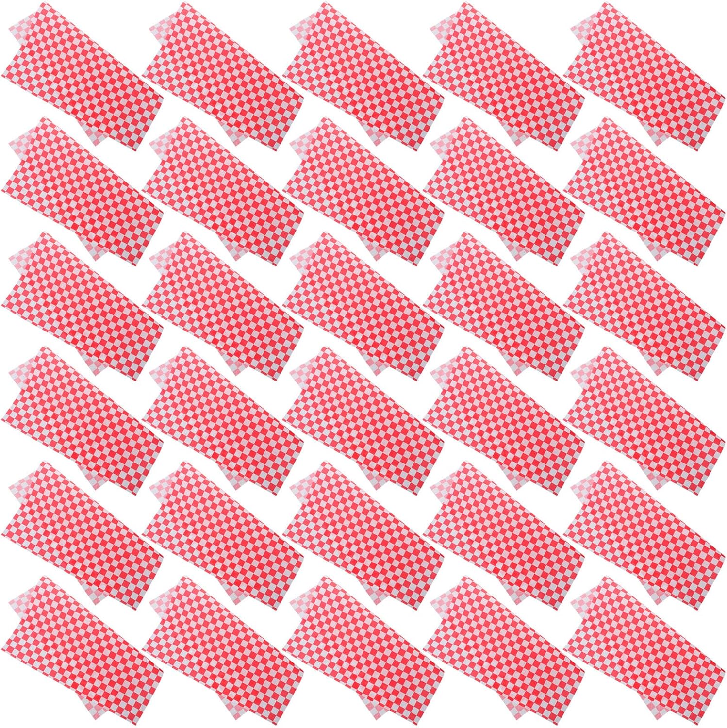 STOBAZA 500pcs 30x30cm Greaseproof Parchment Baking Paper Sheets Non-stick Wax Paper for Air Fryer Cooking Hamburger Press Food Basket Liners Picnic Wrapping