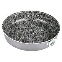 Alluflon Tradizione Italia – Tortiera con superficie in pietra, antiaderente, rivestimento antigraffio, adatta al forno, lavabile in lavastoviglie, 32 cm