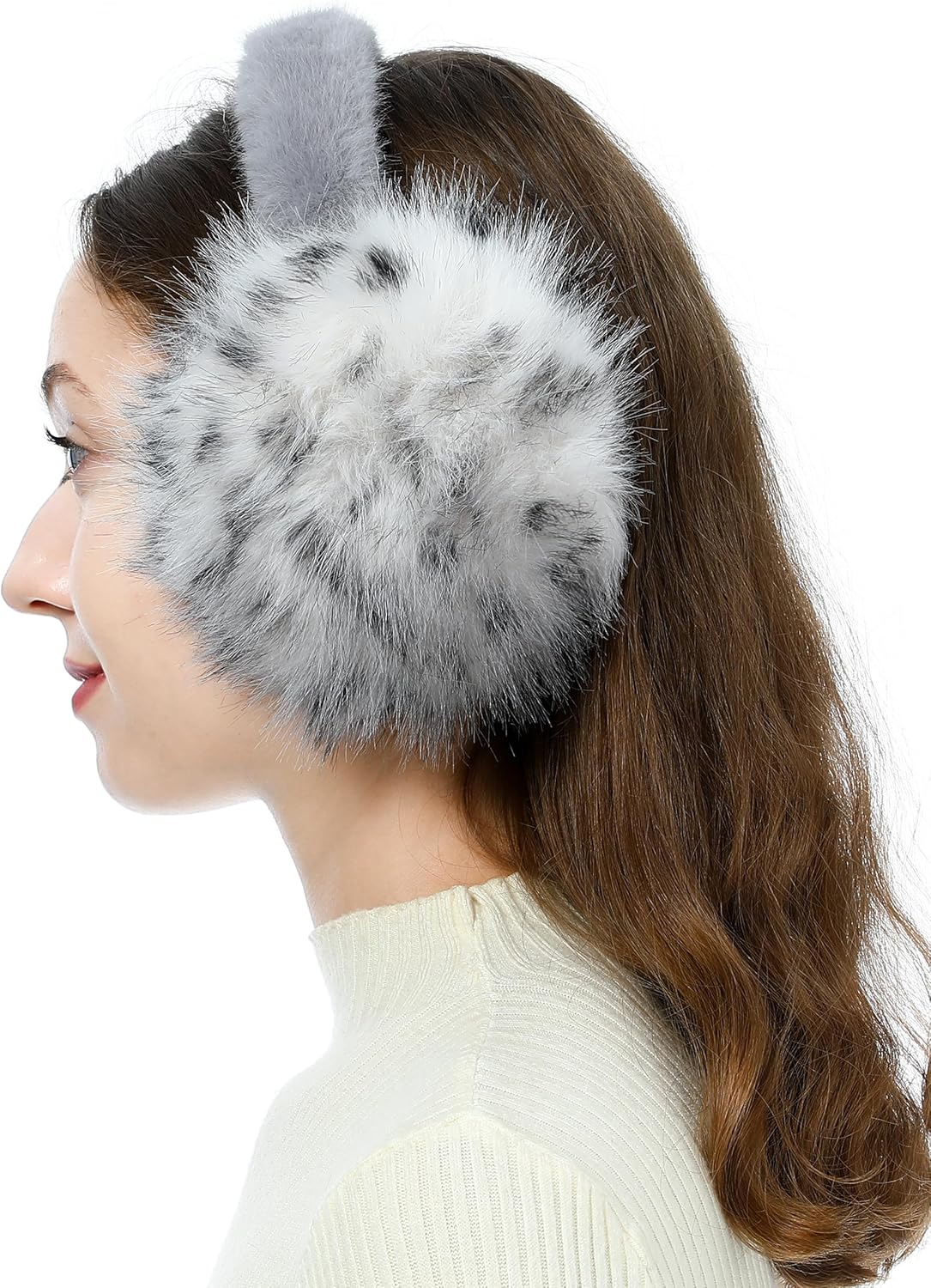 Women's Winter Earmuffs Plush Faux Fur Ear Muffs Outdoor SKI Ear Warmers for Cold Weather - Image 6