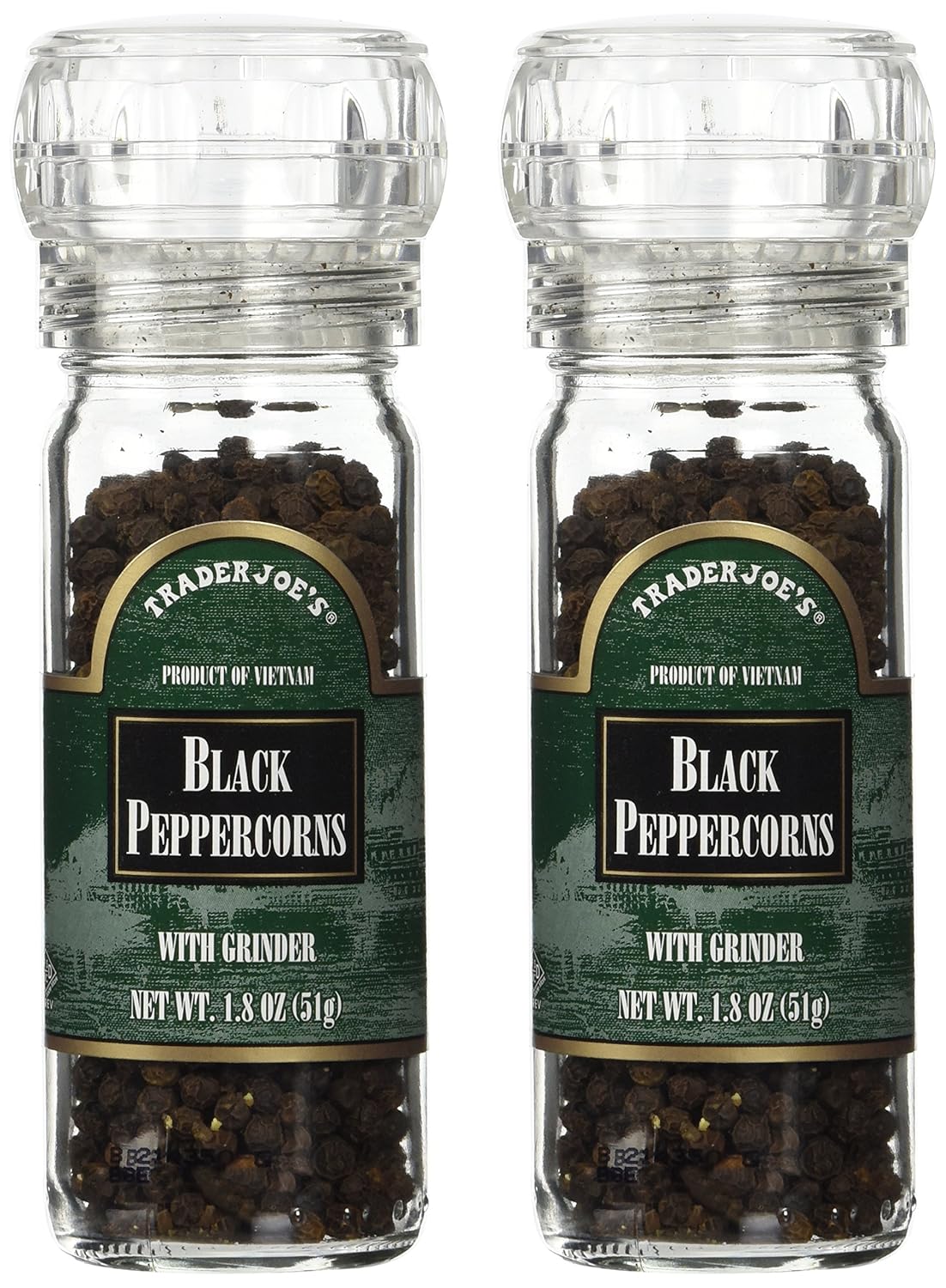 Trader Joe's Black Pepper Peppercorns with Grinder 2