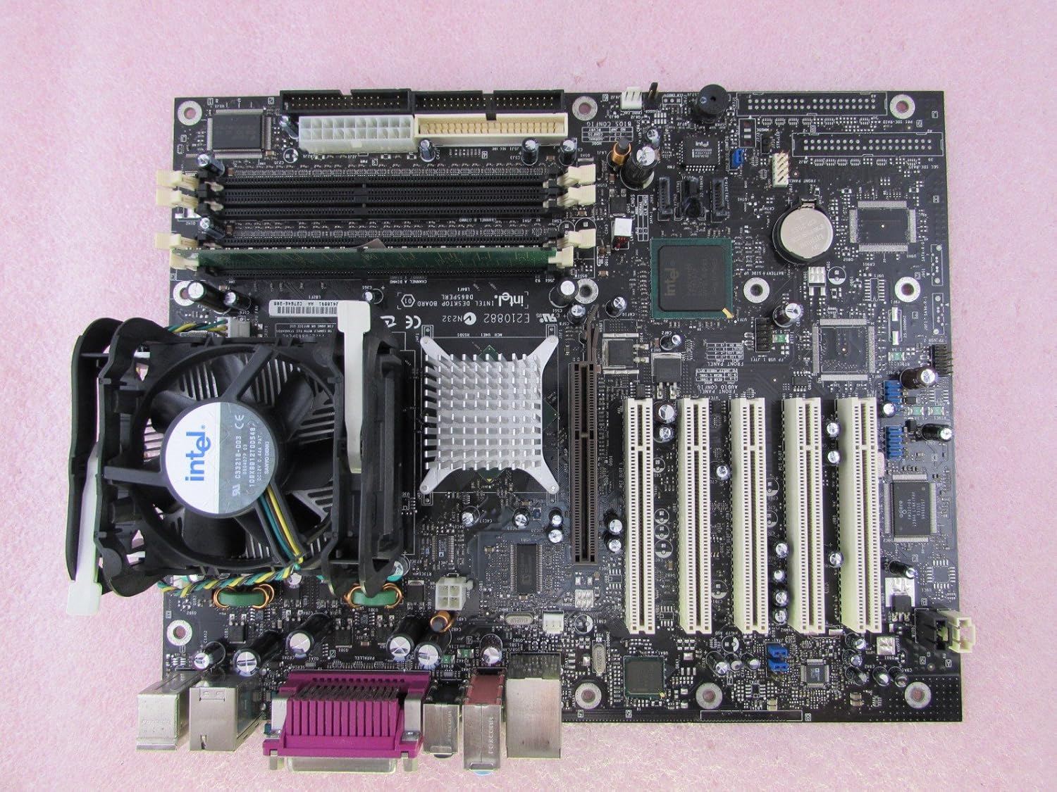 Intel D865PERL 865PE ATX Motherboard + Pentium 4 3GHz CPU + 512MB DDR RAM Fan