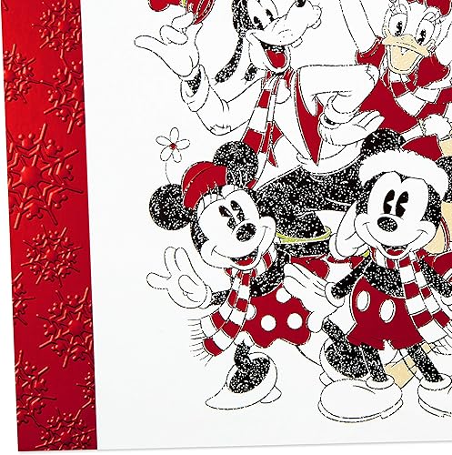 Miniatura 5 de Hallmark Disney - Tarjetas de Navidad en caja, Mickey Mouse y sus amigos (16 tarjetas y 17 sobres) (1XPX5519)